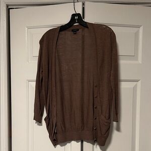 Ann Taylor Brown Silk blend Women's Cardigan